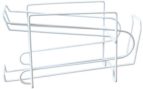 AUSUKY 2 Tier Metal Can Dispenser Refrigerator Beverage Rack Storage Holder for Soda Beer Coke