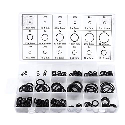 225pcs O-Ring Assortment Rubber O-Ring Sealing Gasket Washer Seal Assortment Set for Plumbing Automotive General Repair 225pcs O-Ring Assortment Rubber O-Ring Sealing Gasket Washer Seal Assortment Set for Plumbing Automotive General Repair
