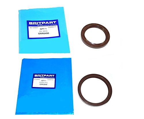 BRITPART FRONT  and  REAR CRANKSHAFT OIL SEALS COMPATIBLE WITH LAND ROVER DISCOVERY  RANGE ROVER CLASSIC  RANGE ROVER P38  and  DEFENDER  PART   ERR2640  and  ERR6490