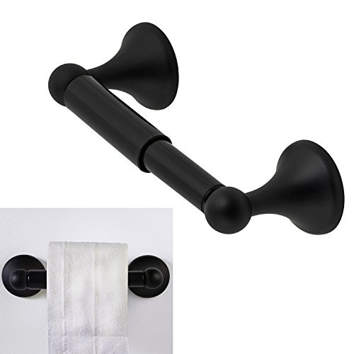 Bennington Lakefront Toilet Tissue Paper Holder Two Post Bath Accessory  Black
