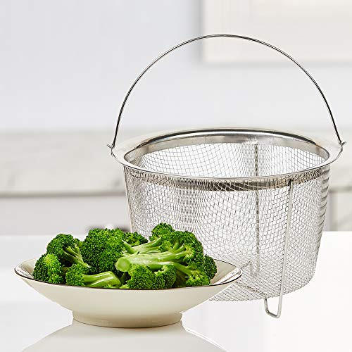 Emeril Lagasse Pressure AirFryer Replacement Basket Steam and Air Fryer Basket Non-Stick Air Fryer Accessories and Parts Stainless Steel Emeril Everyday -6 Quart- Emeril Lagasse Pressure AirFryer Replacement Basket Steam and Air Fryer Basket Non-Stick Air Fryer Accessories and Parts Stainless Steel Emeril Everyday -6 Quart-