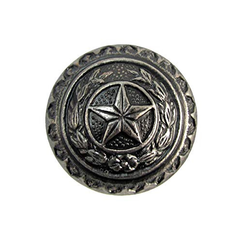Treasure Gurus Pewter Texas Seal Star Kitchen Drawer Pull Vanity Knob Western Cabinet Hardware