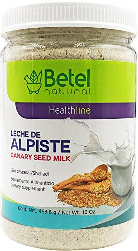 Leche de Alpiste by Betel Natural - 100 percent  Canary Seed Milk  and  No Silica - 16 Oz