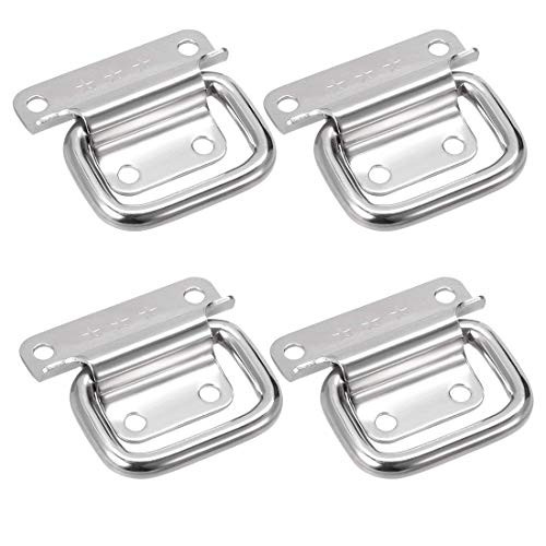 Rannb Chest Handles Stainless Steel Small Size Pull Handles for Toolbox - Pack of 4