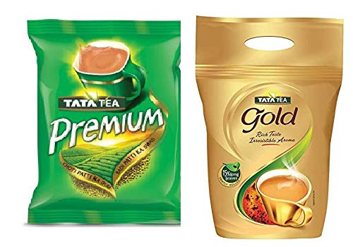 Tata Tea Variety Pack  Gold and Premium  500 gram each  Total 1 kg