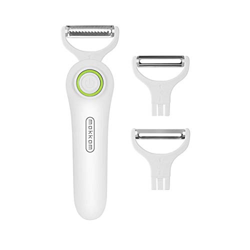 3-in-1Electric Vegetable Peeler Handheld Julienne Peeler for Kitchen Multifunctional Veggie and Fruit Peeler Vegetable Tool for Kitchen Stainless steel Fruit Apple Carrot Potato Peeler