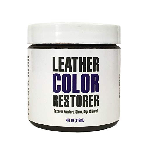 Leather Hero Leather Color Restorer  and  Applicator- Refinish  Repair   and  Renew Leather  and  Vinyl Sofa  Purse  Shoes  Auto Car Seats  Couch 4oz -Black-