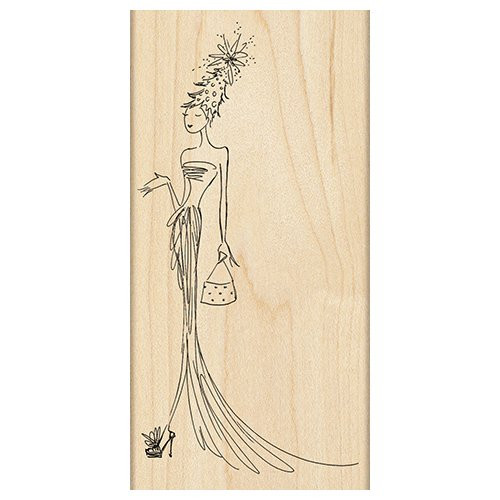 Penny Black 4277K Christmas Gorgeous Wood Mounted Rubber Stamp