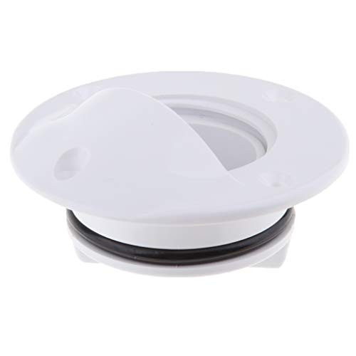 Kesoto Boat Self Bailing Cockpit Drain Transom Scupper Valve with Gasket Seal