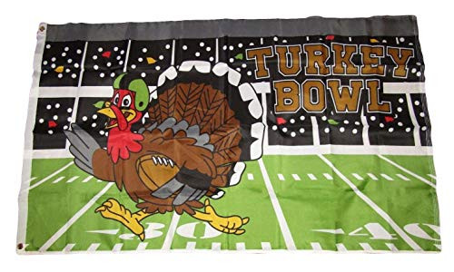 JumpingLight 3x5 Happy Thanksgiving Turkey Bowl Football Premium Quality Flag 3x5 Grommets - Quality Flags JumpingLight 3x5 Happy Thanksgiving Turkey Bowl Football Premium Quality Flag 3x5 Grommets - Quality Flags