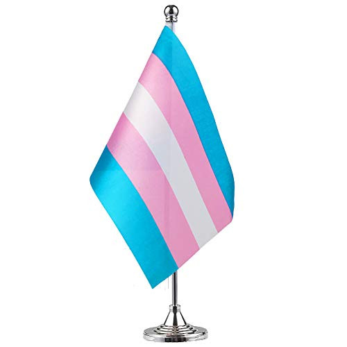 No Logo Rainbow Pride Flag Transgender Rainbow Flag Pride Desk Flag Small Flag with Stick and Stand Stick Flag Rainbow Festival Celebration Rainbow Festival Decoration  Party Decoration