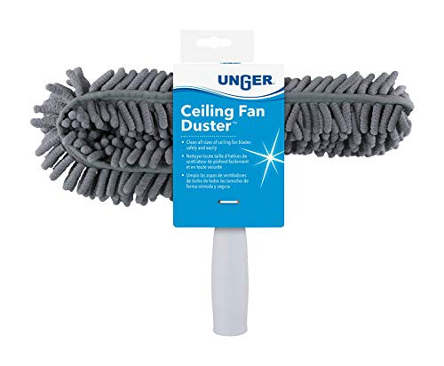 Unger Microfiber Ceiling Fan Duster 3 in. W x 10 in. L 1 pk - Case of  1  Each Pack Qty  1