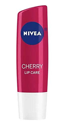 Nivea A Kiss of Cherry Fruit Lip Care 0.17 Ounce -Pack of 4-