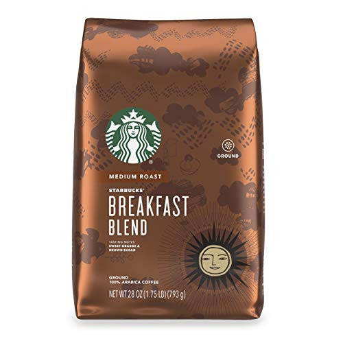 Starbucks Medium Roast Ground Coffee Breakfast Blend 100 percent Arabica 1 bag -28 oz.- Starbucks Medium Roast Ground Coffee Breakfast Blend 100 percent Arabica 1 bag -28 oz.-