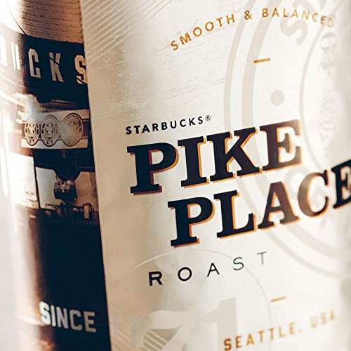 Starbucks Pike Place Roast Whole Bean Coffee -8 oz-