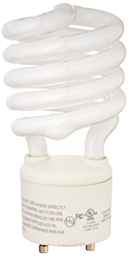 TCP CFL Spring Lamp  100W Equivalent  Bright White -3500K-  General Purpose Spiral Light Bulb  GU24 Base