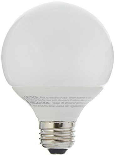 TCP 60 Watt Equivalent  Single-pack  CFL G25 Globe Light Bulb  Non-dimmable  Soft White 4G2514A