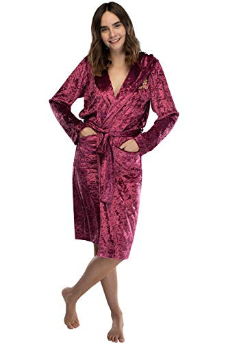 INTIMO Harry Potter Womens Velvet Robe House Gryffindor Size Large