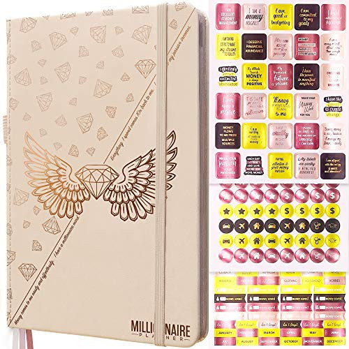 Law of Attraction Budget  and  Wealth Planner - A 12 Month Journey to Financial Freedom -Undated  Vanilla Millionaire-