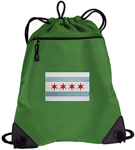Chicago Flag Cinch Pack Chicago Cinch Backpack UNIQUE MESH  and  MICROFIBER
