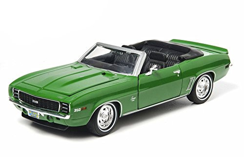1969 Chevrolet Camaro Convertible  Green - Greenlight Bewitched 18213 - 1 24 Scale Diecast Model Toy Car