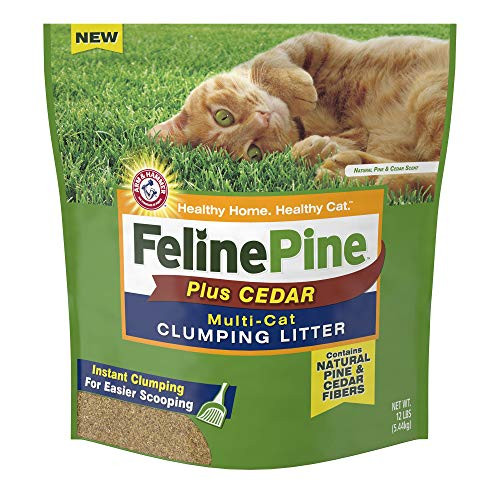 Feline Pine Plus Cedar Natural Clumping Litter  12 lbs.
