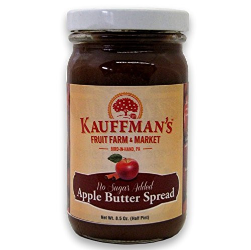 Kauffman s Fruit Farm Spiced Apple Butter Homemade No Sugar Added Kosher Non-GMO Gluten Free. Perfect to use in Baking As A Spread or BBQ Sauce! 8.5 Oz. Jar -Pack of 2 Jars- Kauffman s Fruit Farm Spiced Apple Butter Homemade No Sugar Added Kosher Non-GMO Gluten Free. Perfect to use in Baking As A Spread or BBQ Sauce! 8.5 Oz. Jar -Pack of 2 Jars-