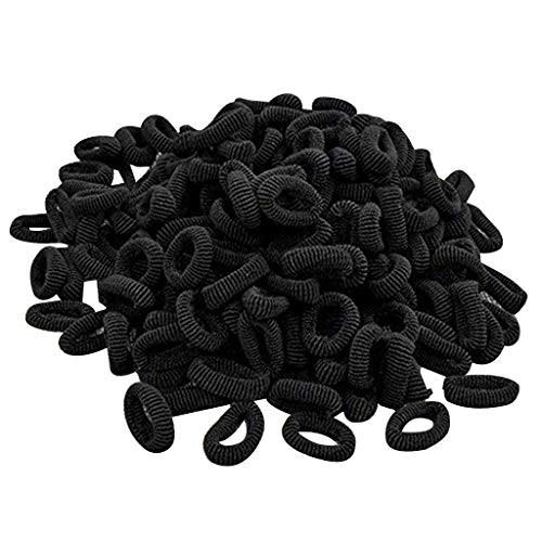 Elastic Hair Bands Rubber Hair Ties for Thick Heavy and Curly Hair Rope Ponytail Holder Bracelet Rubber String Accessories for Women Girls -Black- Elastic Hair Bands Rubber Hair Ties for Thick Heavy and Curly Hair Rope Ponytail Holder Bracelet Rubber String Accessories for Women Girls -Black-