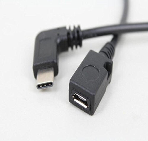 Type C Male 90 ° Elbow Cable to Micro Female Data Charging Extension Cable