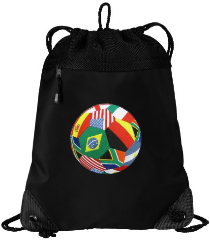 World Cup Fan Drawstring Bag Soccer Cinch Pack Backpack UNIQUE MESH  and  MICROFIBER