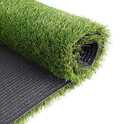 Griclner 35mm Artificial Turf Lawn Fake Grass  1.38 inch Pile Height Realistic Synthetic Grass  2FTX4FT Drainage Holes Indoor Outdoor Pet Faux Grass Astro Rug Carpet for Garden Backyard Patio Balcony