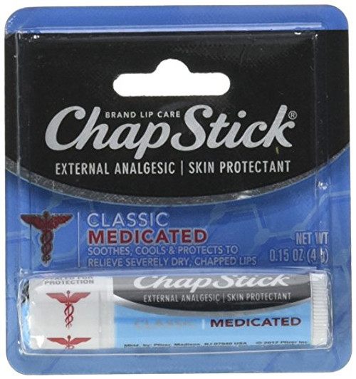 ChapStick Lip Balm Medicated 0.15 oz -Pack of 6-