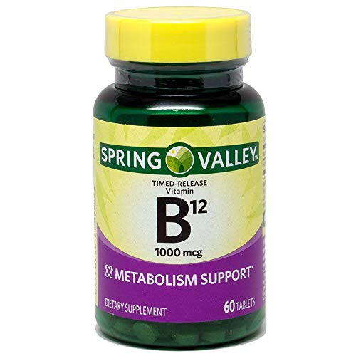 Spring Valley - Vitamin B-12 1000 mcg 60 Tablets Spring Valley - Vitamin B-12 1000 mcg 60 Tablets