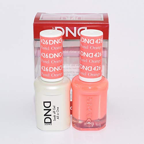 DNDDuo Gel -Gel  and  Matching Polish- Spring Set 426 - Pastel Orange by DND Gel