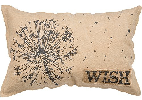Primitives by Kathy Chalk Throw Pillow, 19 x 12, Wish Primitives by Kathy Chalk Throw Pillow, 19 x 12, Wish
