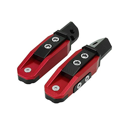 Motorcycle Foot Pegs Footpegs Foot Pedals Rests CNC For Yamaha YZF R1 YZF R6 YZF R1M YZF R1S Red