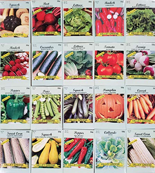 30 Assorted Packages of Vegetable Seeds  15 Plus  Varieties  All Seeds are Heirloom  100 percent  Non-GE