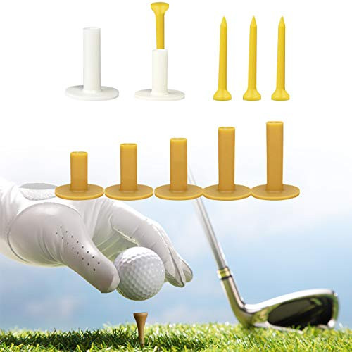 ROLLMOSS Golf Rubber Tees Holders  Golf Tees Plastic Holder Set Include Mixed Size  Golf Driving Range Tees for Driving Range Golf Practice Mat