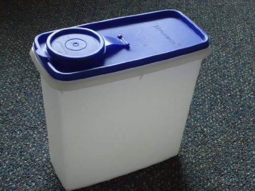 Tupperware Cereal Storer 13 Cup Brilliant Blue Seal by Tupperware