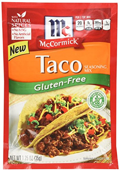McCormick Gluten Free Taco Seasoning Mix -Pack of 4- 1.25 oz Packets McCormick Gluten Free Taco Seasoning Mix -Pack of 4- 1.25 oz Packets