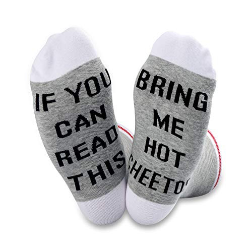 TSOTMO 2 Pairs If You Can Read This Bring Me Hot Cheetos Scoks -Hot Socks-
