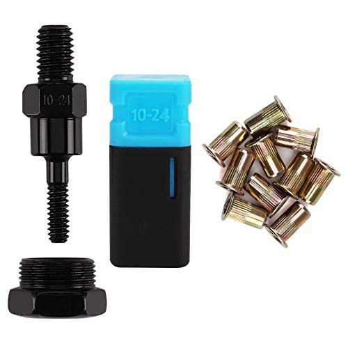 Amjoy Rivet Nut Tool Mandrel 10 24 and 10 Rivet Nuts  Rivet Tool Set Spare Part  Nutsert Tool Accessories Set Compatible RZX Astro Riveters