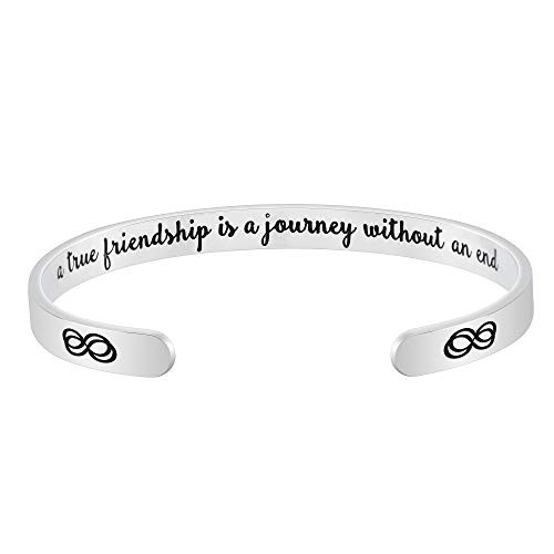 HEDQFM Cuff Bracelet for Women Personalized Gift Inspirational Engraved Mantra Cuff Bangle Bracelets Stainless Steel Encouragement Jewelry for Friend Sister HEDQFM Cuff Bracelet for Women Personalized Gift Inspirational Engraved Mantra Cuff Bangle Bracelets Stainless Steel Encouragement Jewelry for Friend Sister