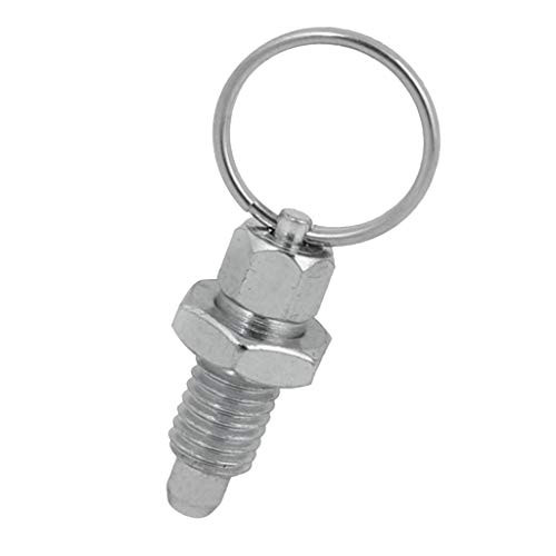 Durable Spring Plungers Indexing Plunger Pin with Pull Ring  Easy to Use - M10-6 Stainless Steel