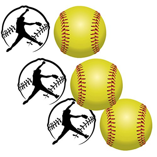 Fastpitch Softball Sticker -24 Pieces- by Partypro