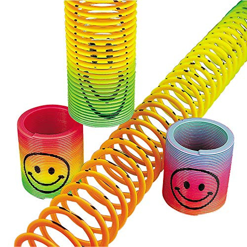Fun Express Mini Smile FACE Magic Springs - Toys - 12 Pieces