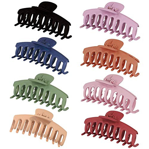 8PCS Big Hair Claw Clips Nonslip Large Claw Clip for Women and Girls Thin Hair Strong Hold Hair Clips for Thick Hair 8PCS Big Hair Claw Clips Nonslip Large Claw Clip for Women and Girls Thin Hair Strong Hold Hair Clips for Thick Hair