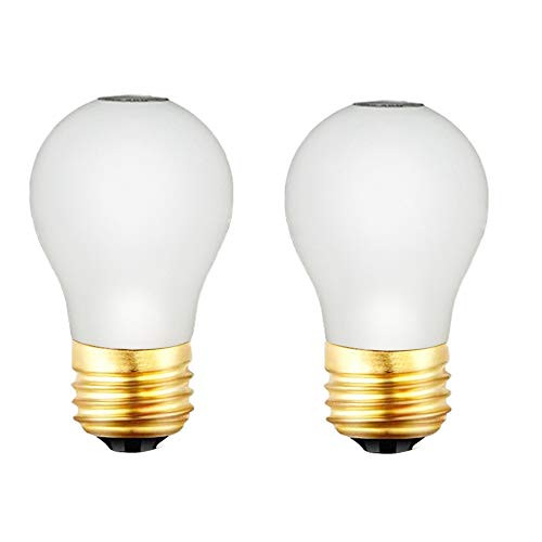 Appliance Oven Light Bulb Frosted A15 Incandescent Appliance Light Bulb  E26 Medium Base 40 Watt Inside Frost  Refrigerator Oven Bulbs?2PACK?