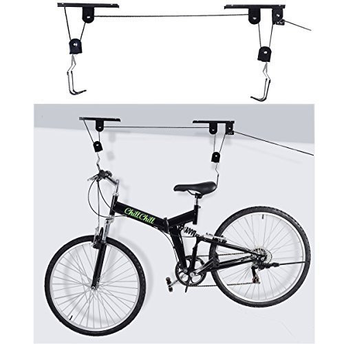 New Bike Bicycle Lift Ceiling Mounted Hoist Storage Garage Hanger Pulley Rack by Interstellarr New Bike Bicycle Lift Ceiling Mounted Hoist Storage Garage Hanger Pulley Rack by Interstellarr