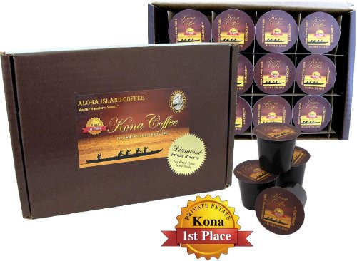 12 Single-Serve Cups of 100% Pure Kona 
